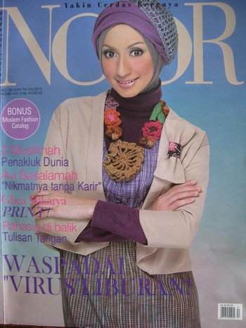 Elegant cover images invite readers to enjoy the latest Muslim fashions together with religious guidance / Ramsy, courtesy NooR Shaping modern Muslim women